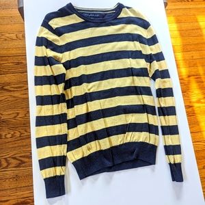 Tommy Hilfiger sweater Long sleeve navy blue yellow medium